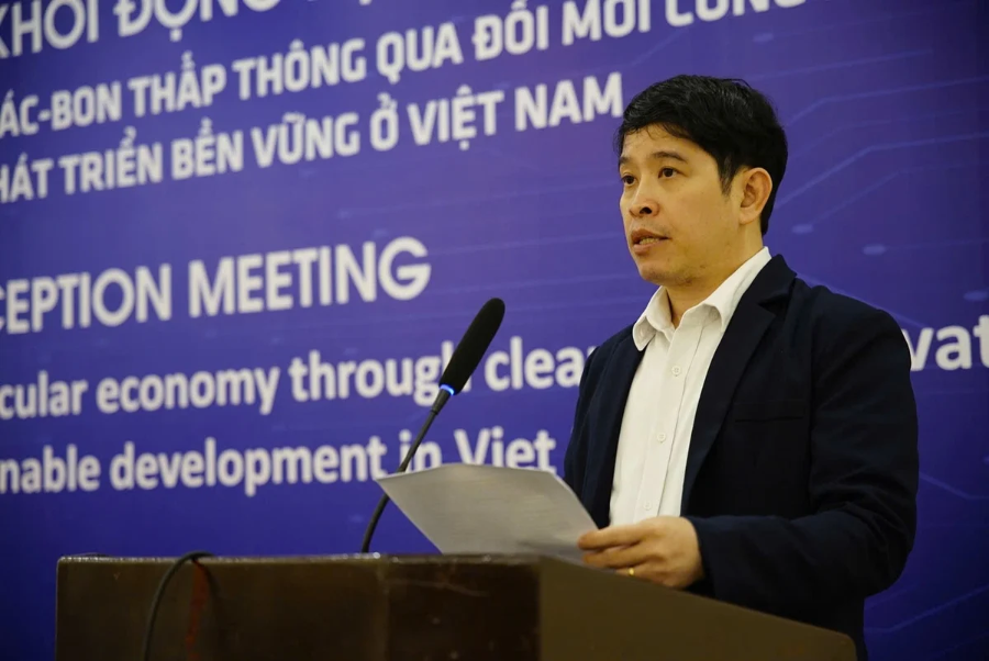TS. Nguyễn Đình Thọ, Phó Viện trưởng Viện Chiến lược, Chính sách Nông nghiệp và Môi trường, phát biểu tại sự kiện.